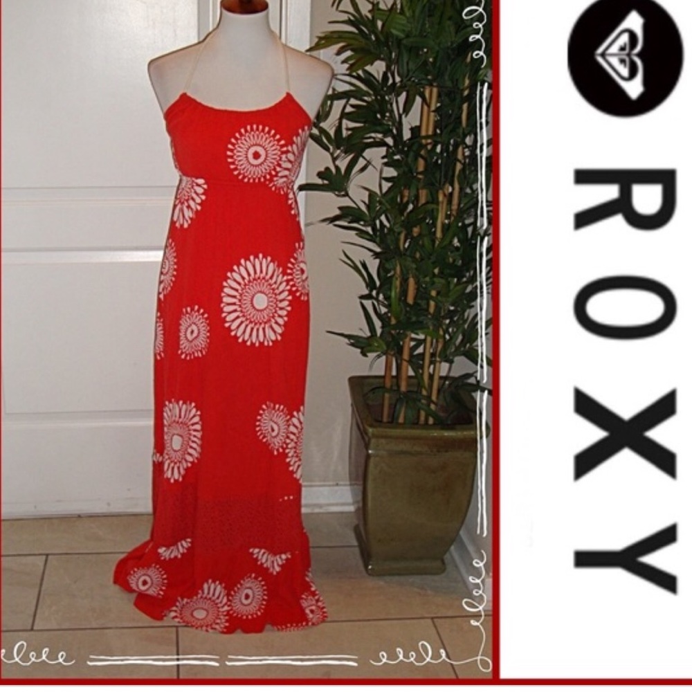 Orange maxi dress